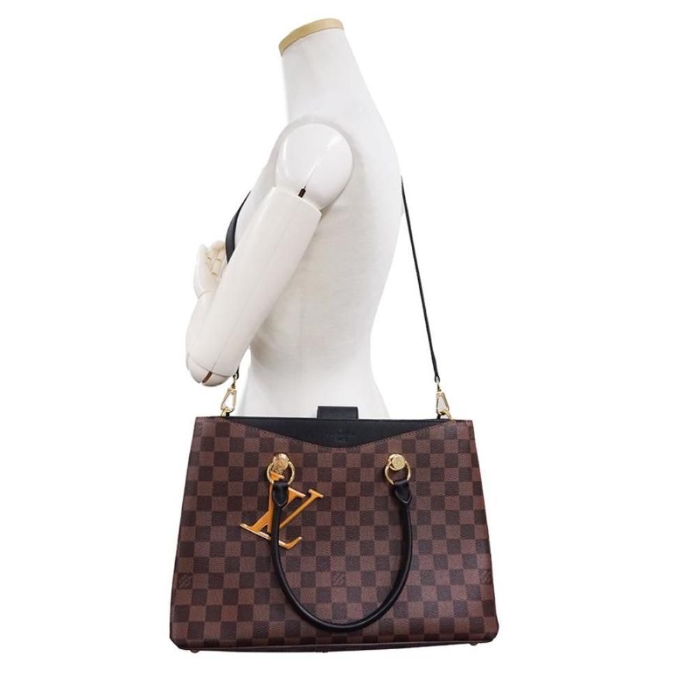 Louis Vuitton Riverside Diagonal Damier Ebene Shoulder Bag